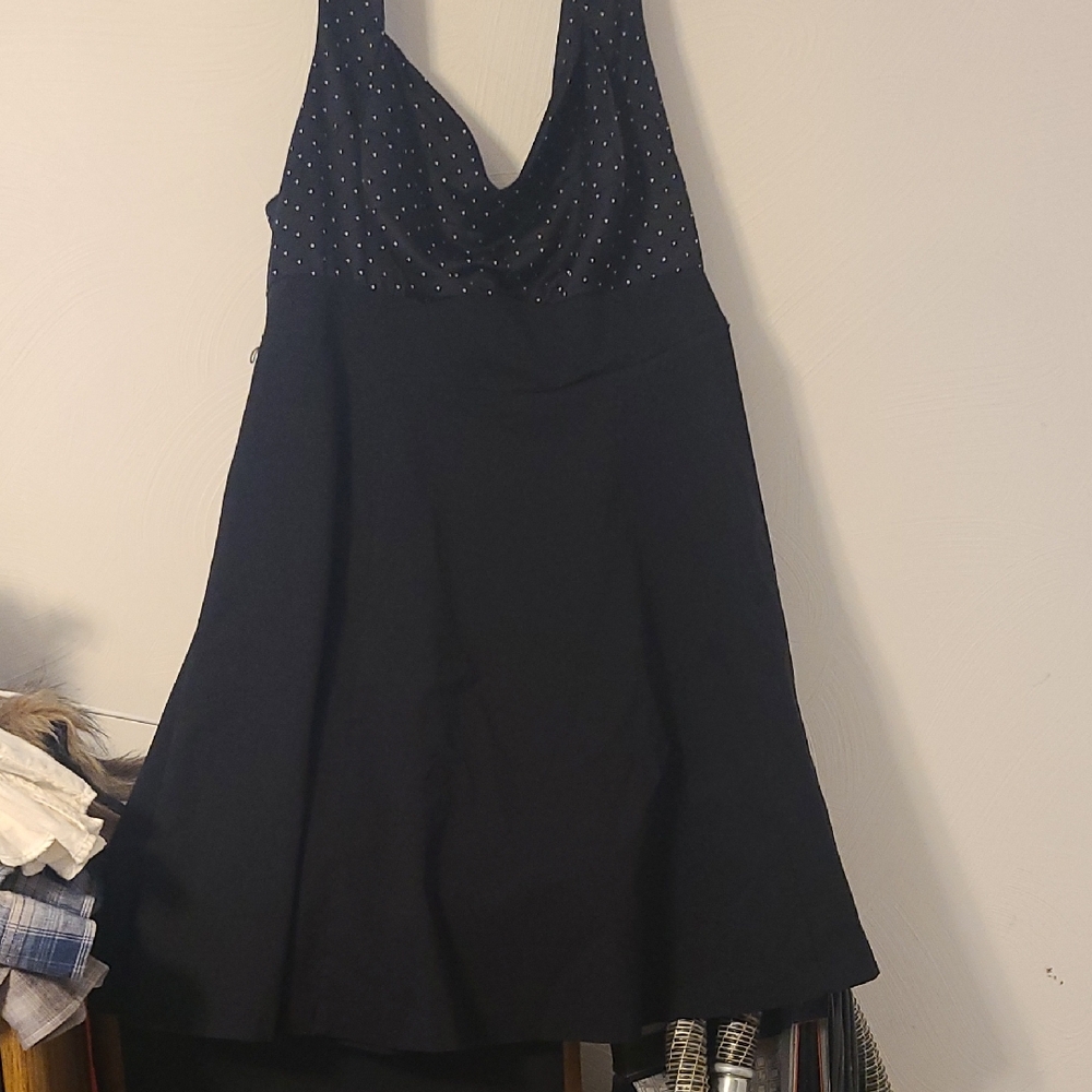 Torrid Black Mini Dress with Silver Accents